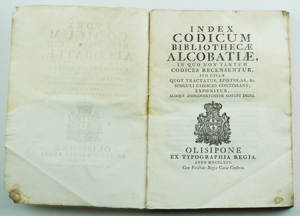 INDEX Codicum Bibliothecæ Alcobatiæ, 1775