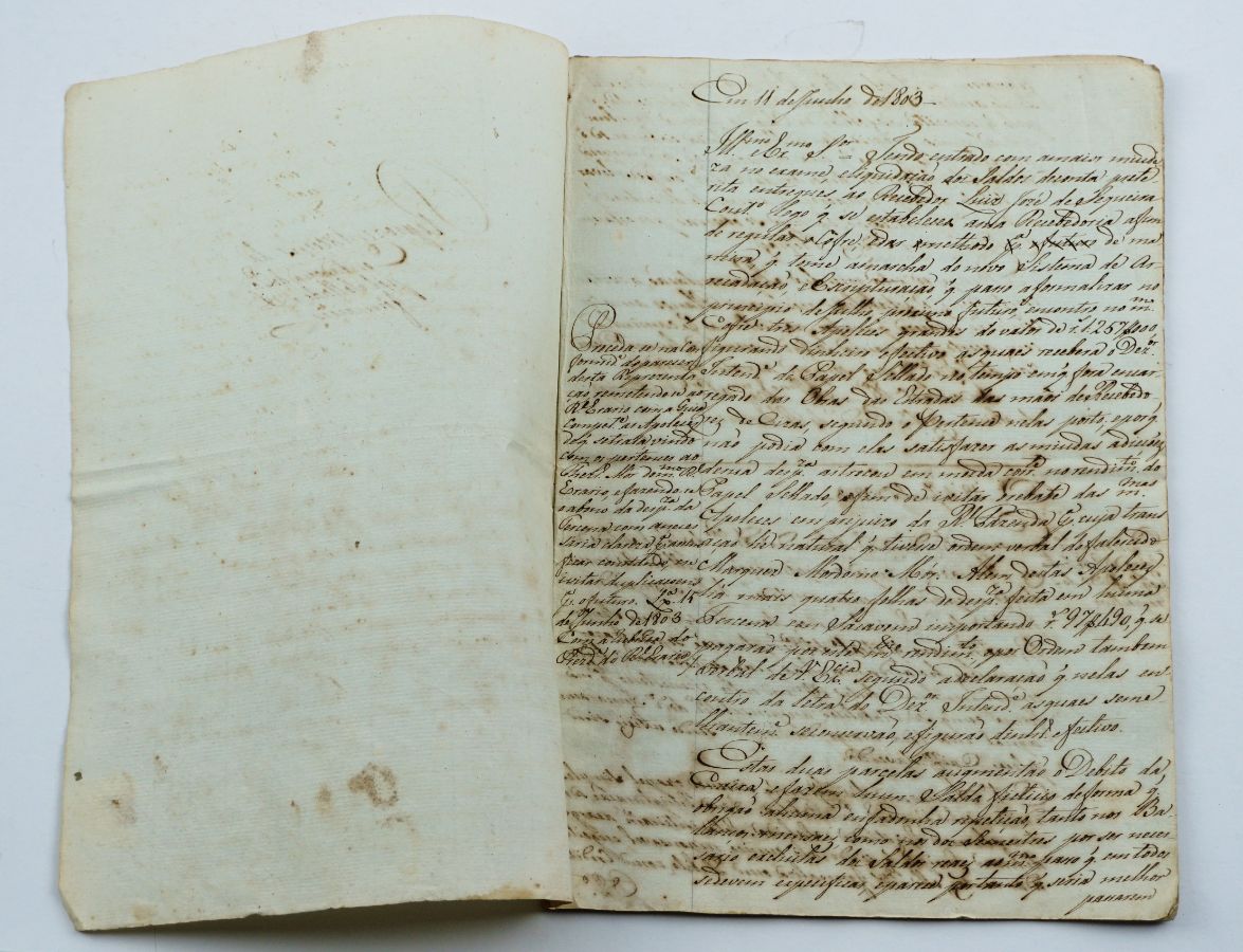 Representações da Contadoria – manuscrito 1803