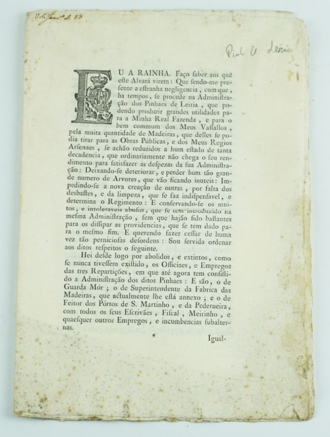 Pinhal de Leiria -1783
