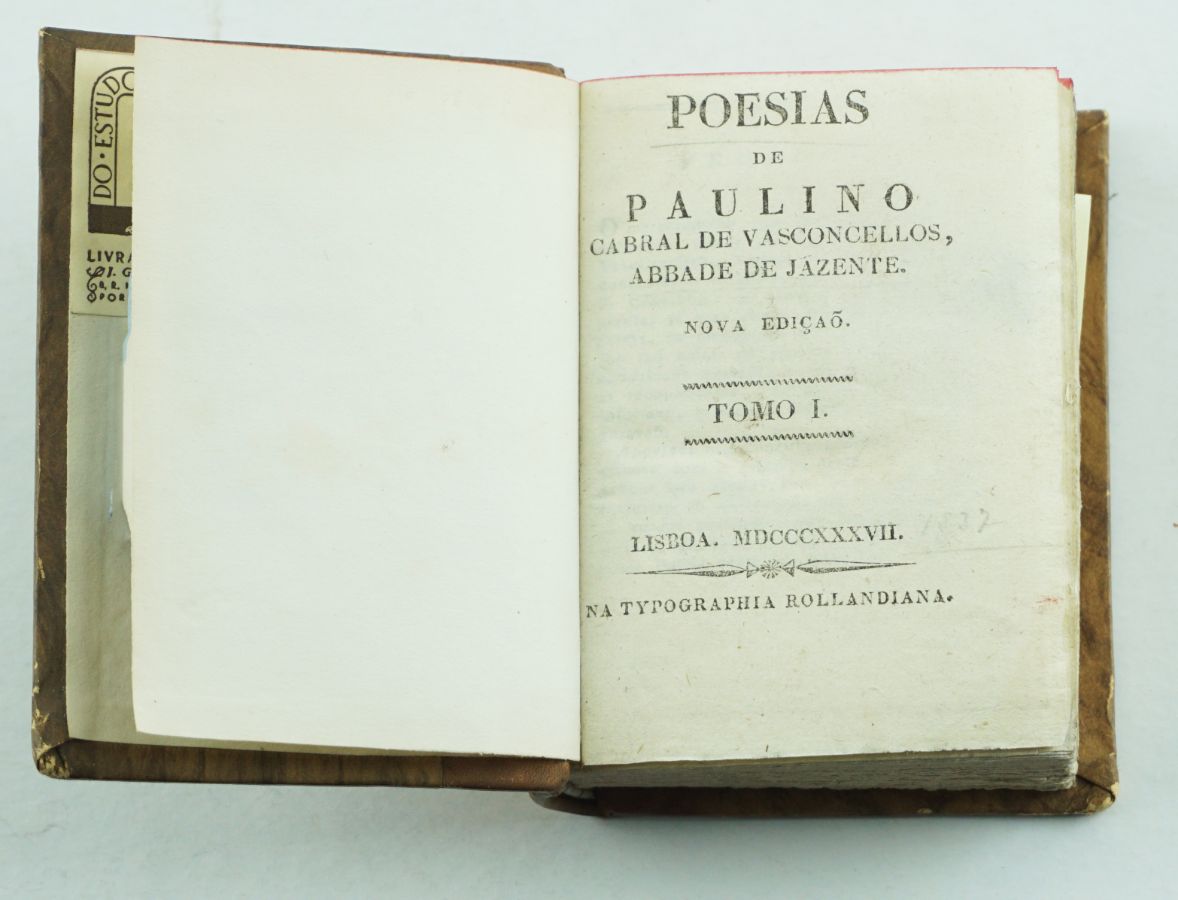 Poesias completas do Abade de Jazente (1827)