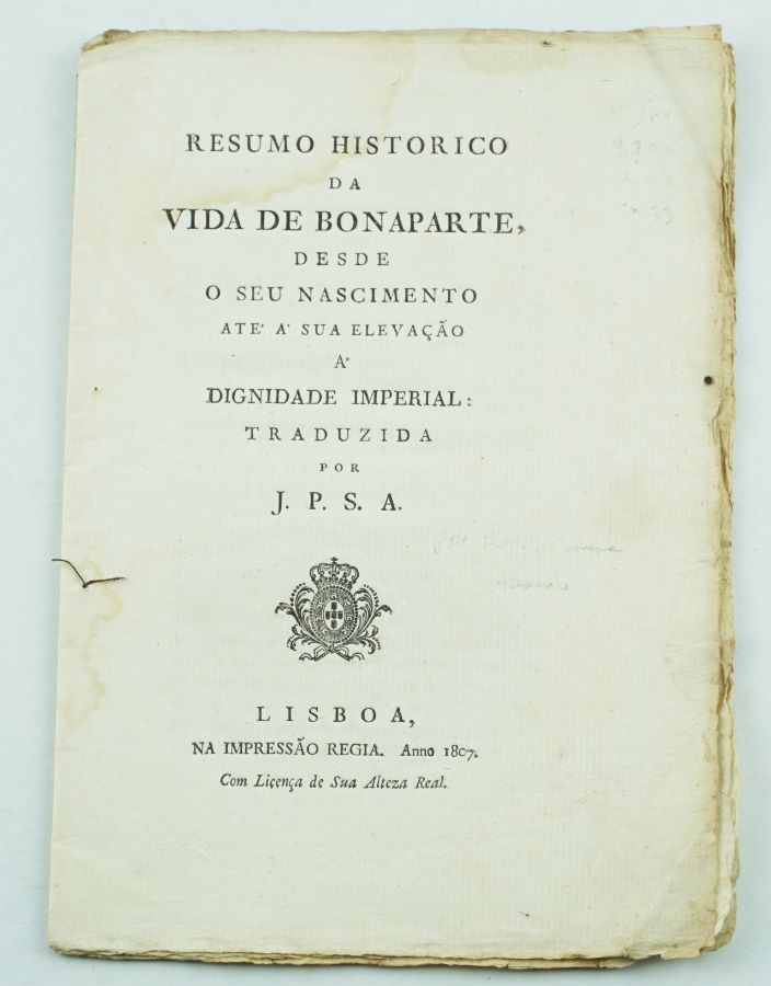 Biografia elogiosa de Napoleão por um afrancesado português (1807)