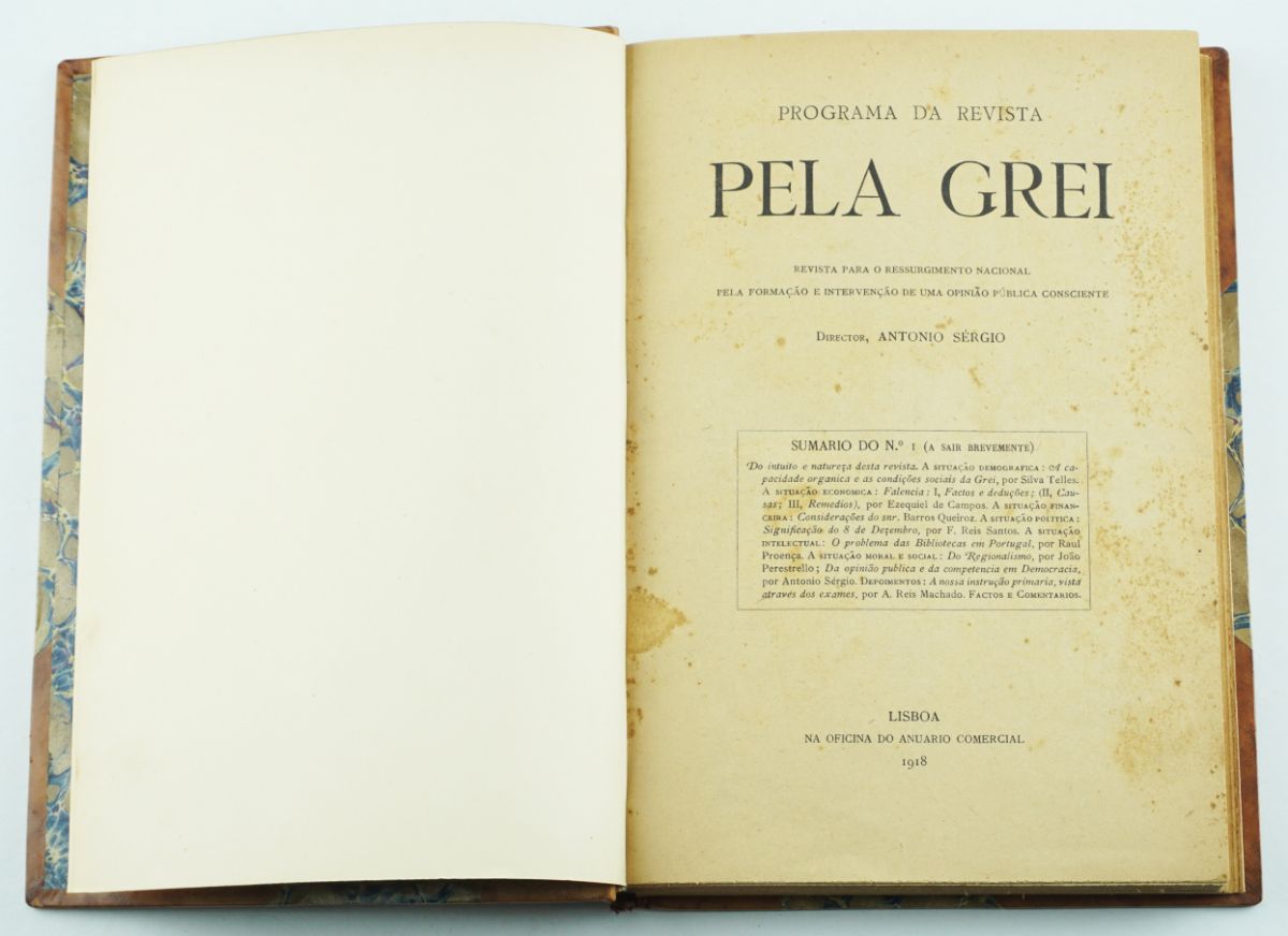 Pela Grei Revista para o Ressurgimento Nacional (1918-1919)