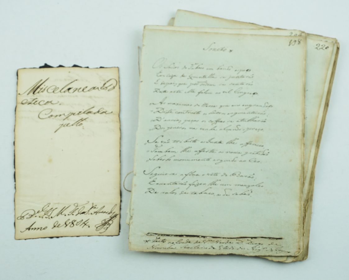 Um cancioneiro de 1804 (manuscrito)