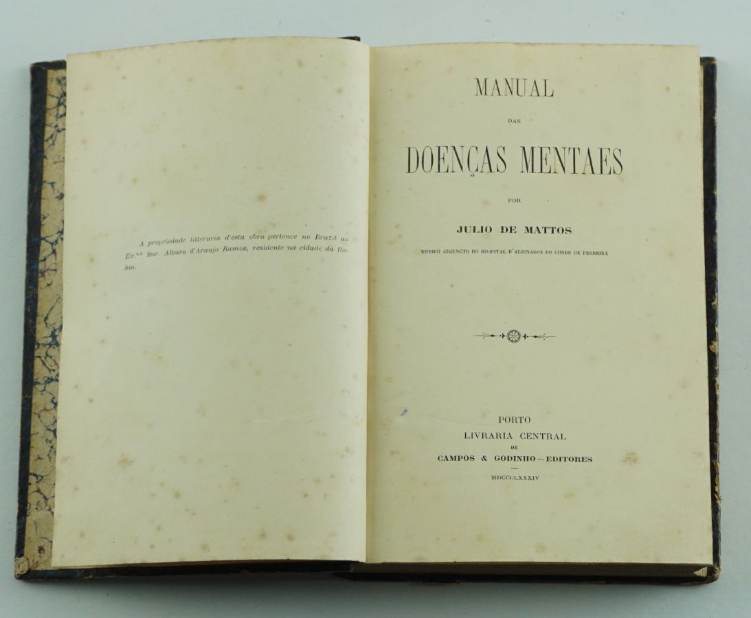 Júlio de Matos, Manual das Doenças Mentais