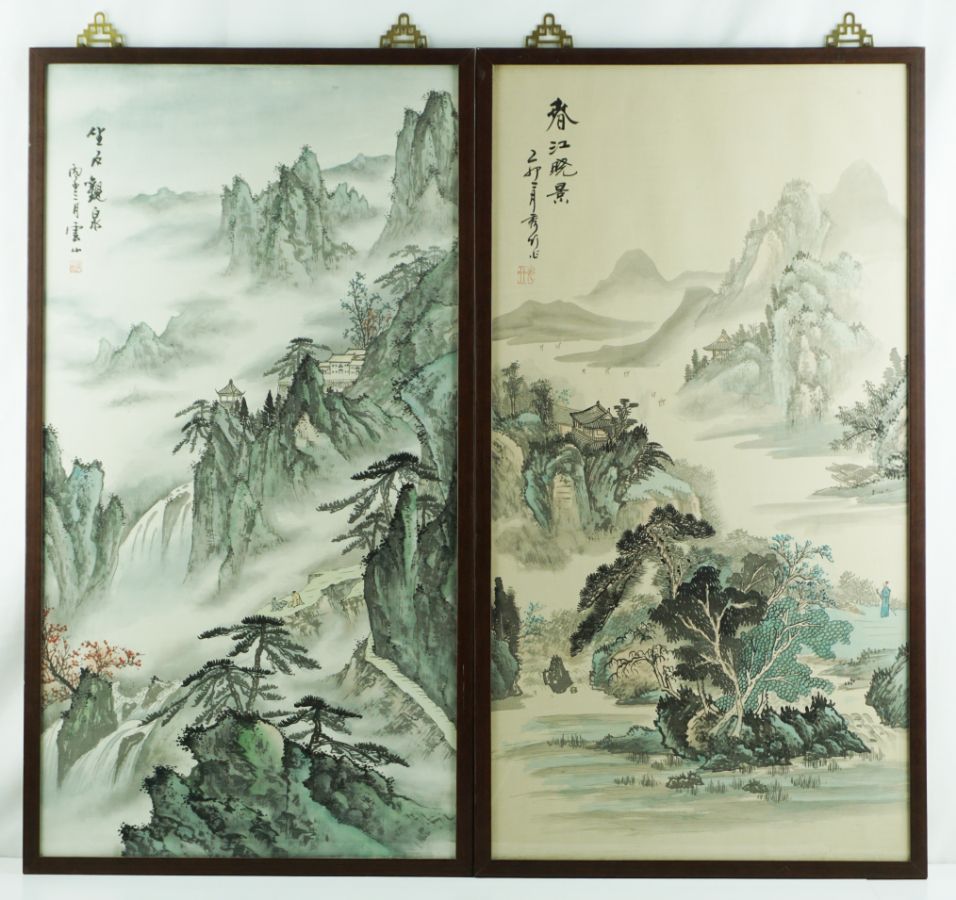 Par de Paisagens Chinesas