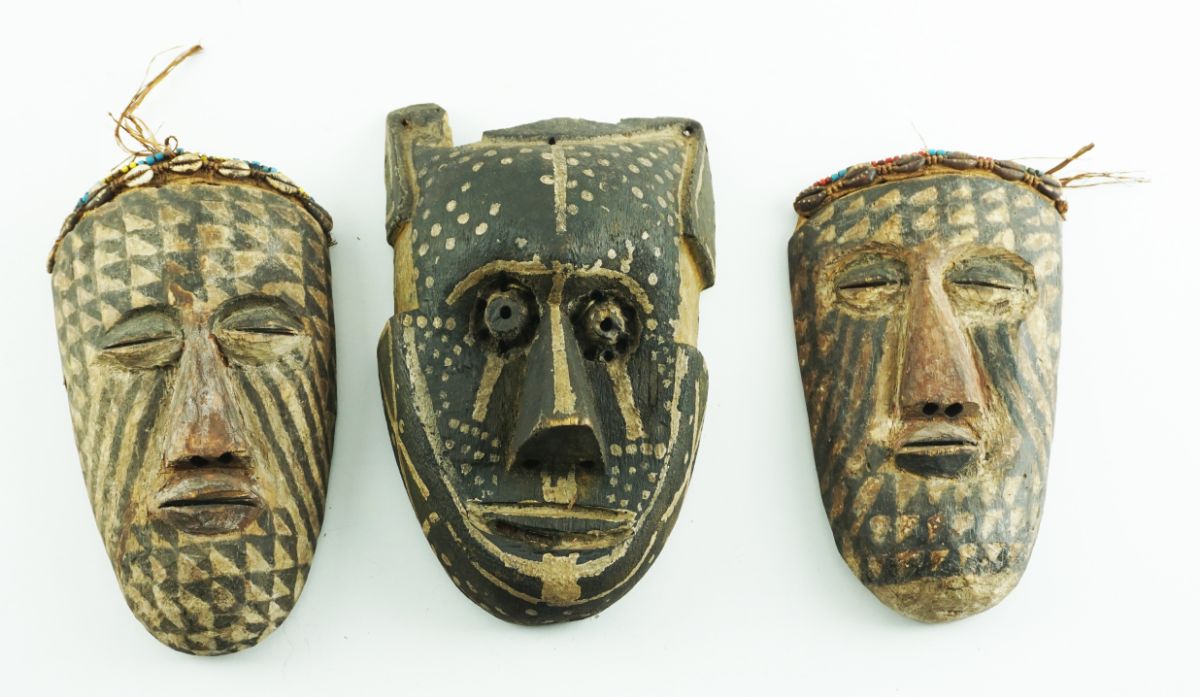 3 Máscaras do Congo