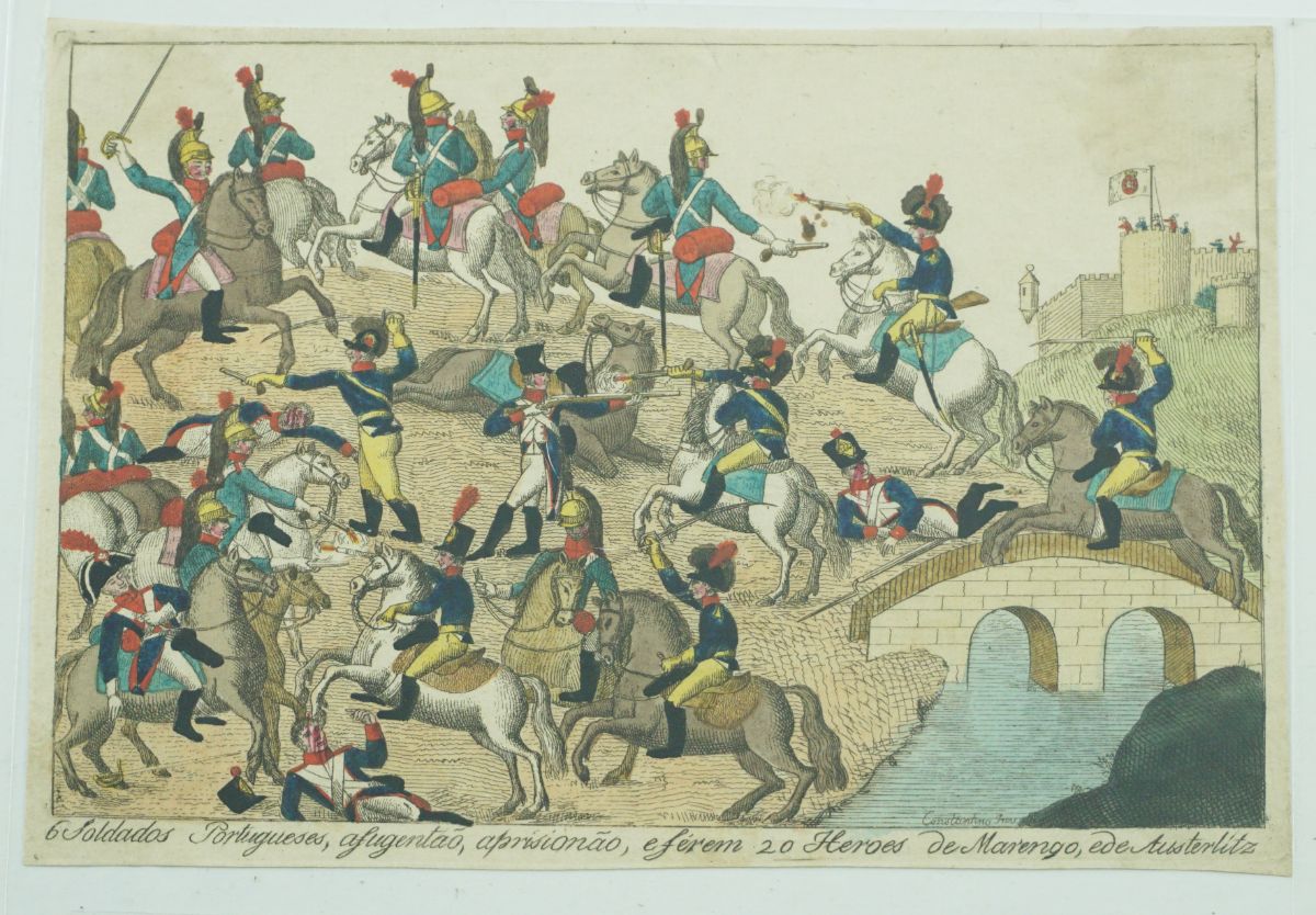 Rara gravura portuguesa sobre a I Invasão Francesa (1808)