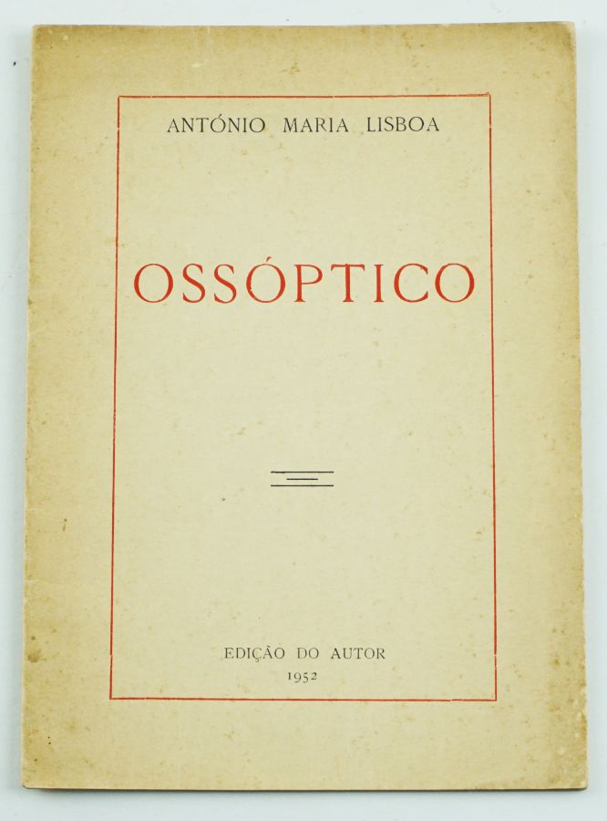 António Maria Lisboa – Primeiro livro do autor