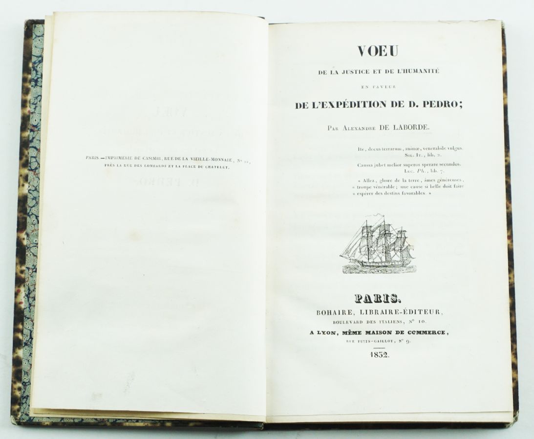 Obra do Conde de Laborde a favor da expedição de D. Pedro (1832)