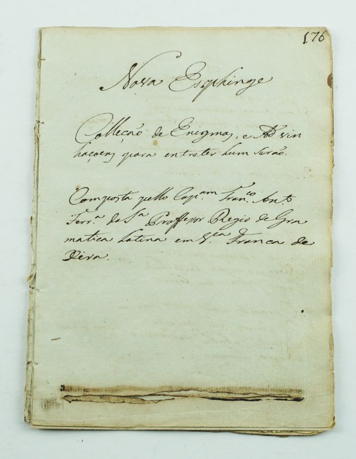 Manuscrito – Adivinhas (1804)