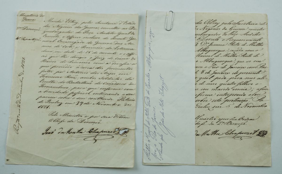 João da Mata Chapuzet (manuscritos, 1821)