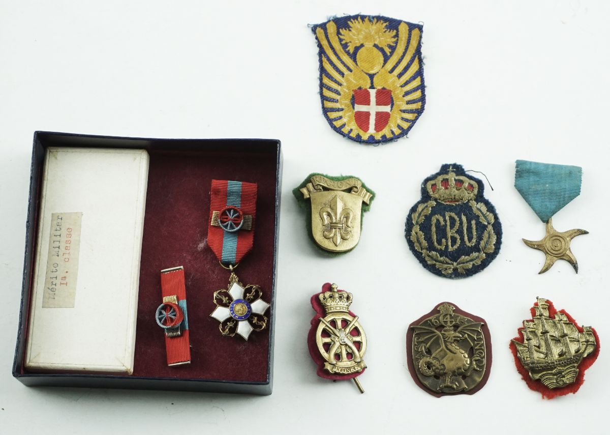 Distintivos do Exercito Belga do pós 2ª Guerra Mundial