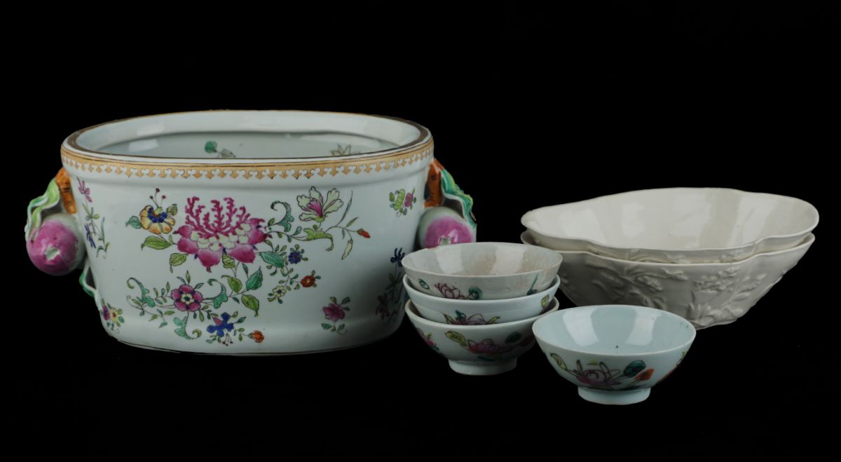 6 Peças em porcelana Chinesa