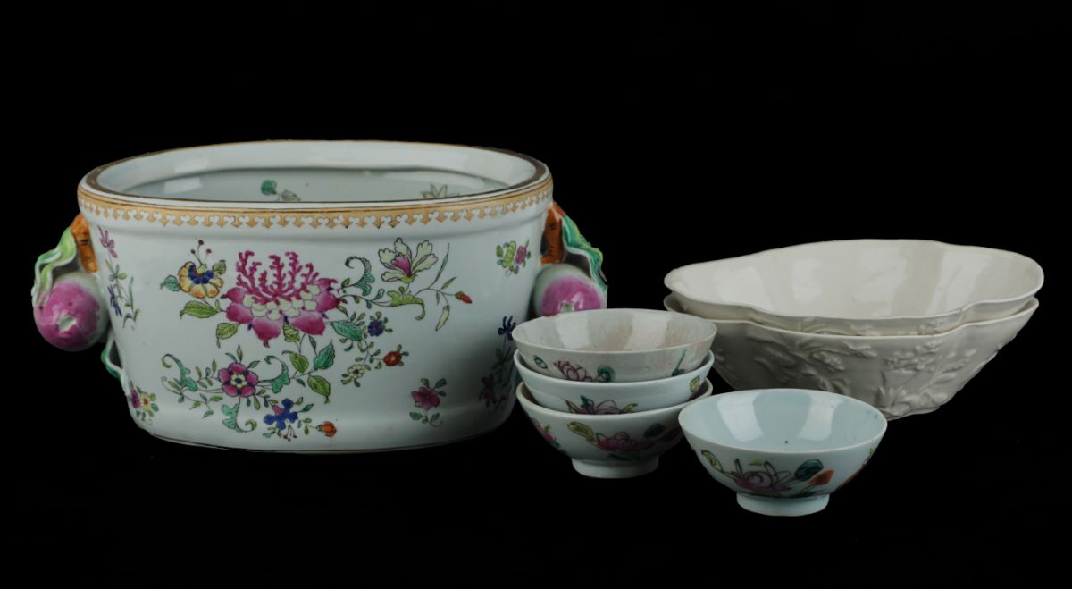 6 Peças em porcelana Chinesa