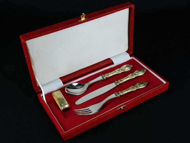 Conjunto Colher, Garfo, Faca e Argola