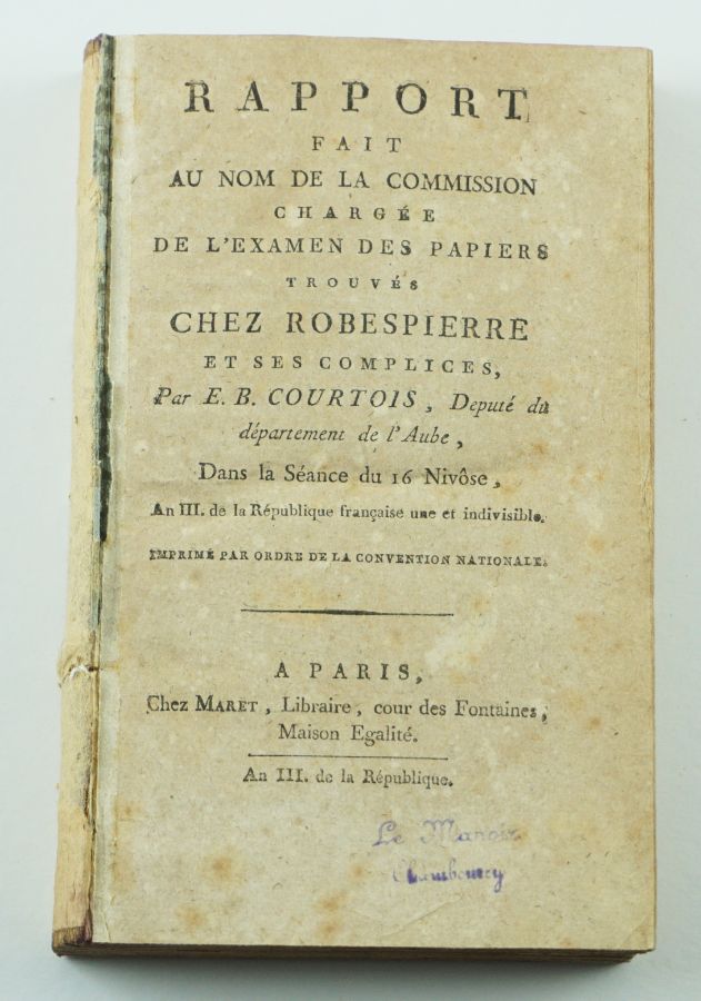 Obra sobre a queda de Robespierre (1795)