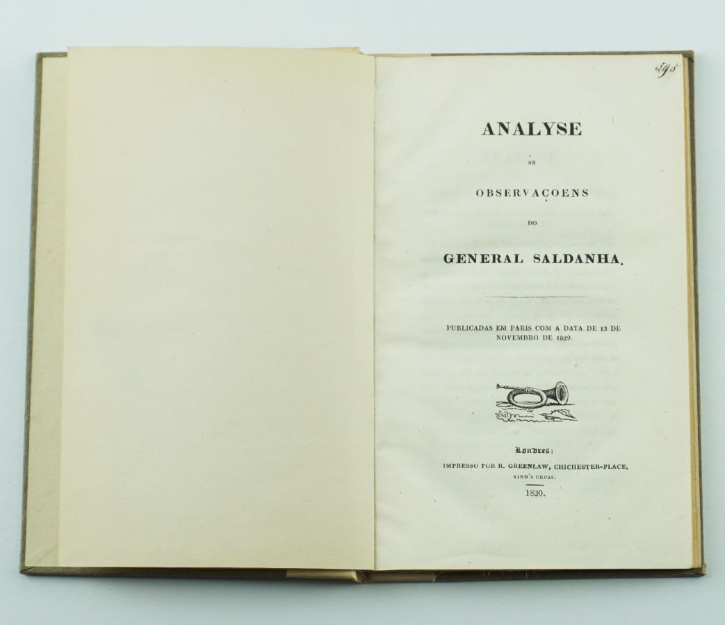 Analise às Observações do General Saldanha (1830)