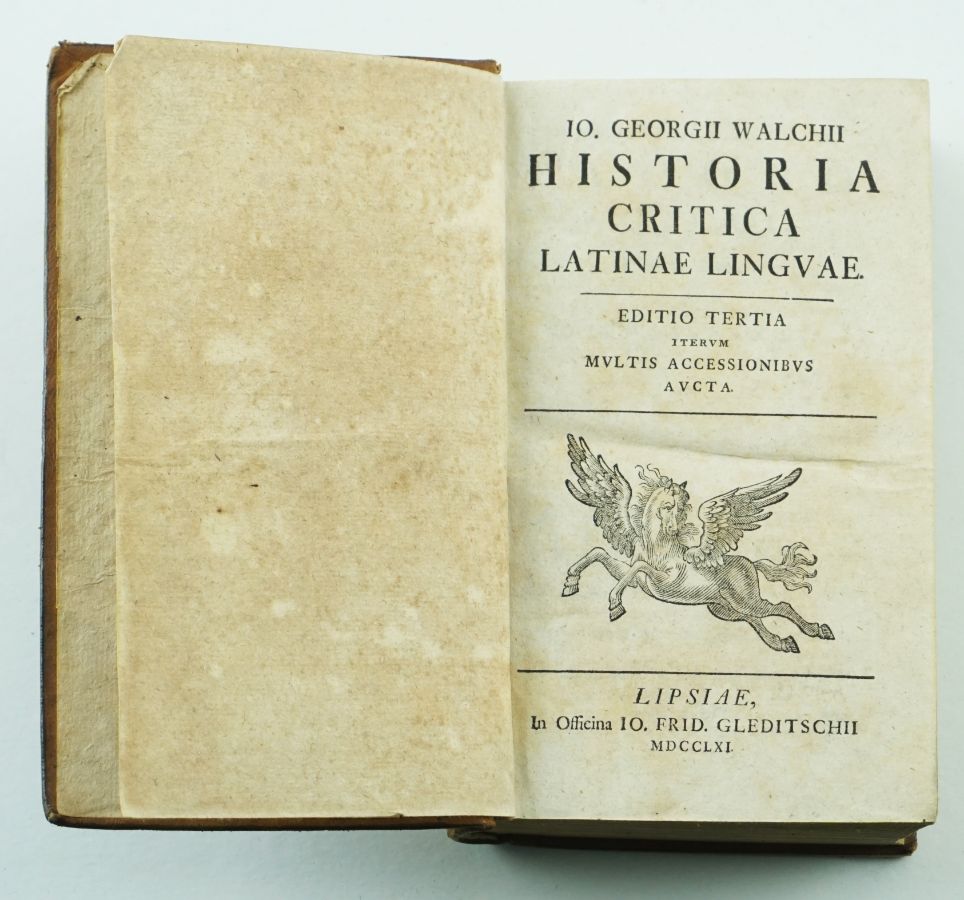 Historia Critica Latinae Linguae - 1761