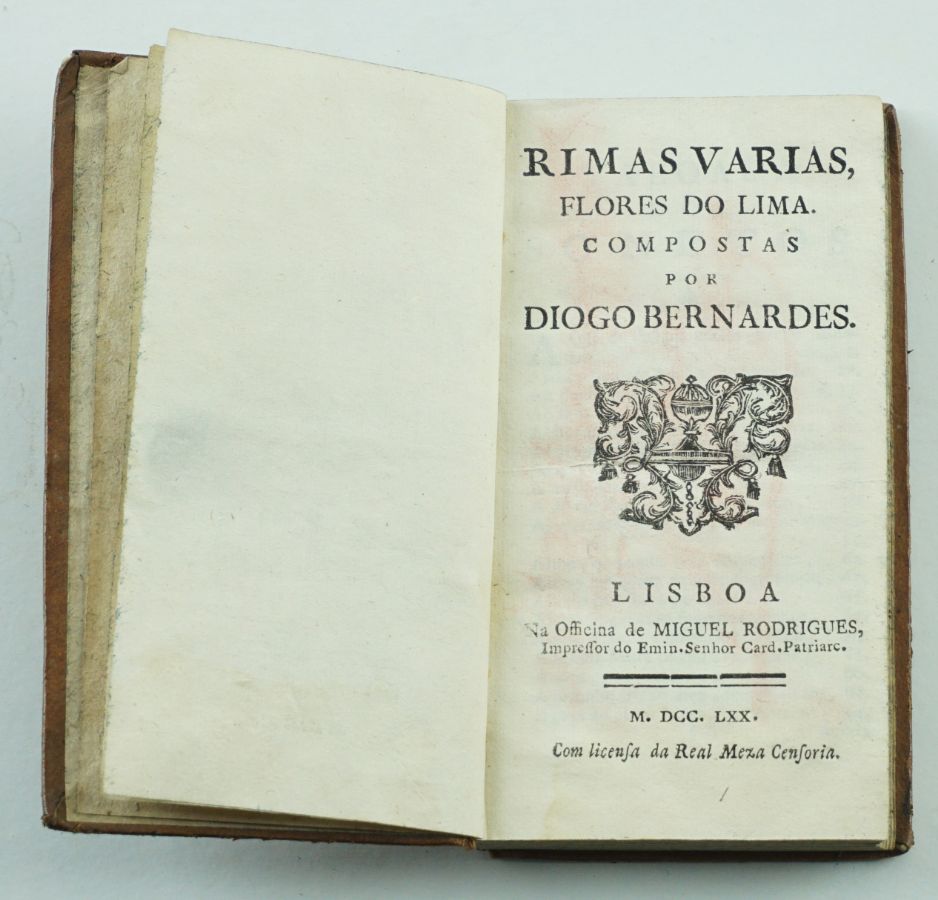 Diogo Bernardes – Rimas Várias, Flores do Lima (1770)