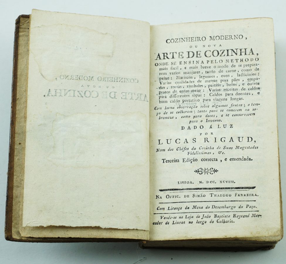 Cozinheiro Moderno ou nova Arte de Cozinha – Sec XVIII