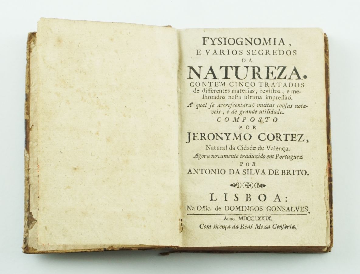 Fysiognomia e Varios Segredos da Natureza. - 1779