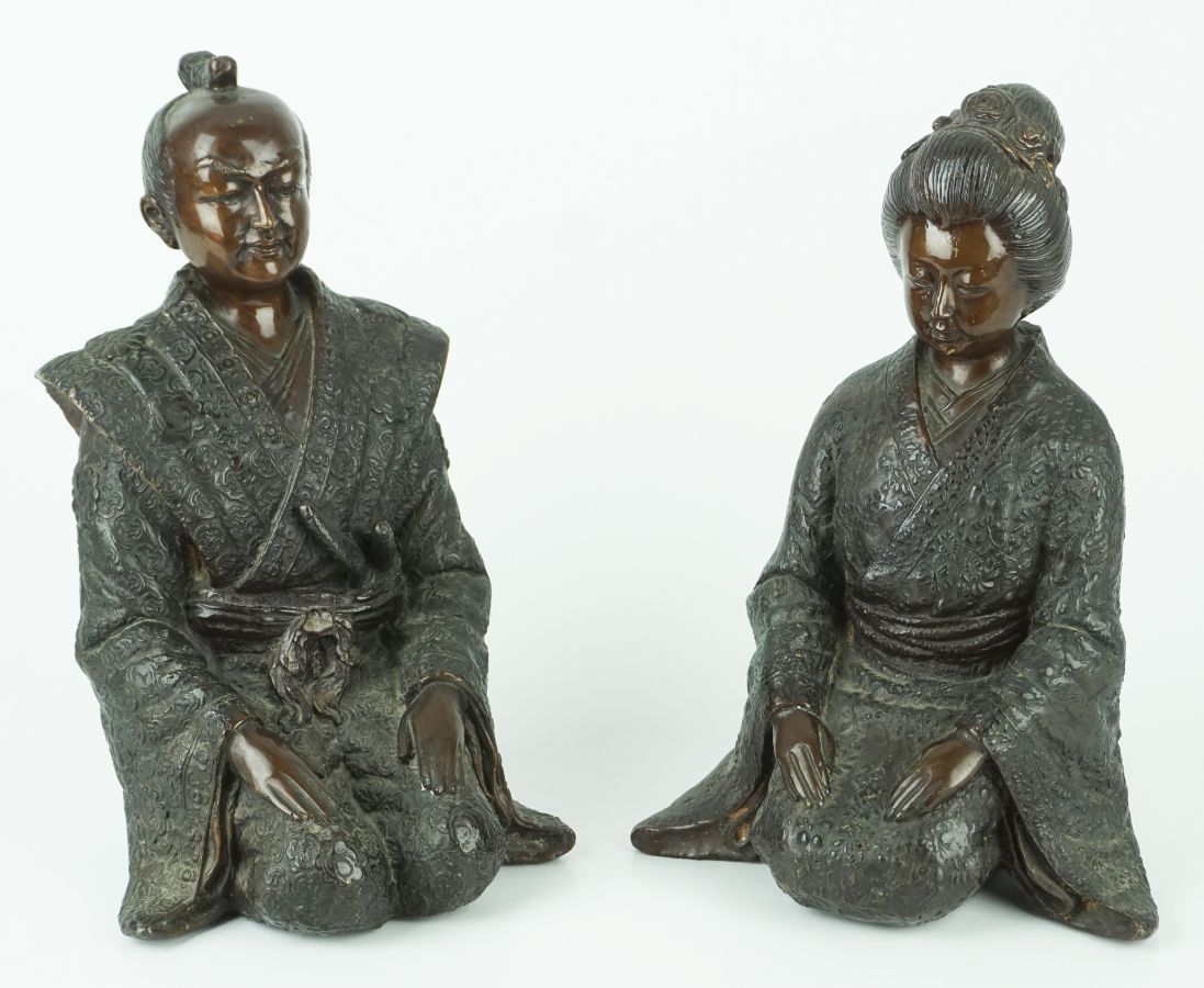 Par de Esculturas do Japão