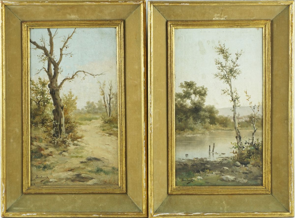 Par de paisagens