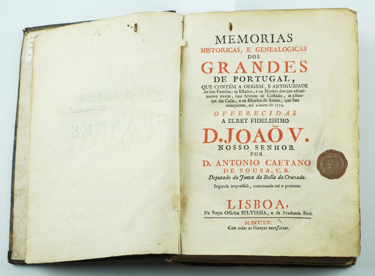 Memórias Históricas e Genealogicas dos Grandes de Portugal (1755)