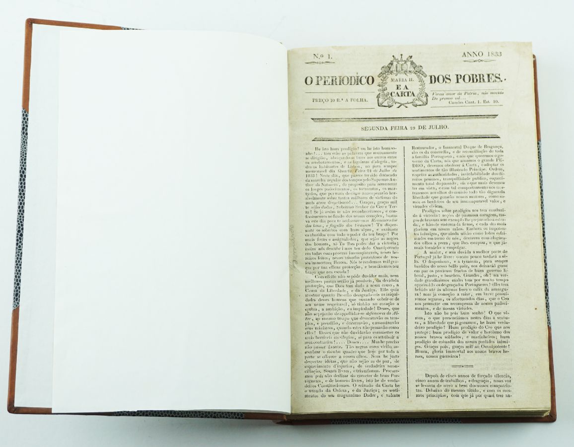 Raro jornal Liberal – O Periódico dos Pobres (1833)