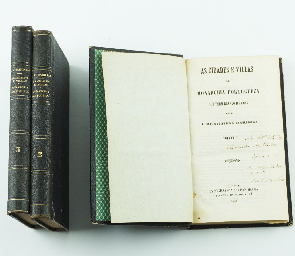 As Cidades e Vila da Monarquia Portuguesa que têm Brasão de Armas 1860