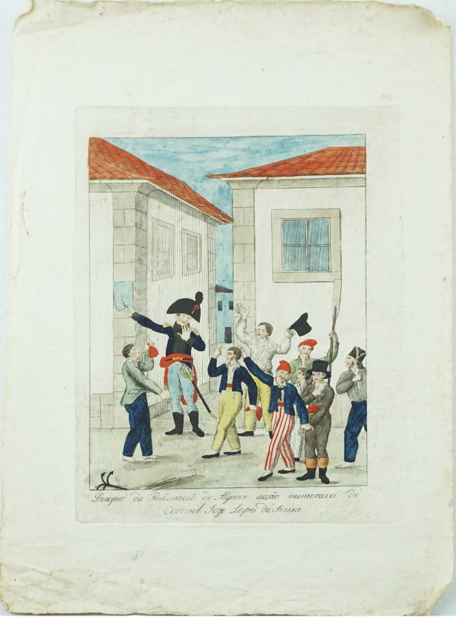 Gravura Portuguesa da Guerra Peninsular (1808?)