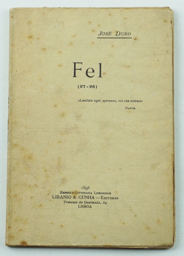 José Duro, Fel (1ªedição)