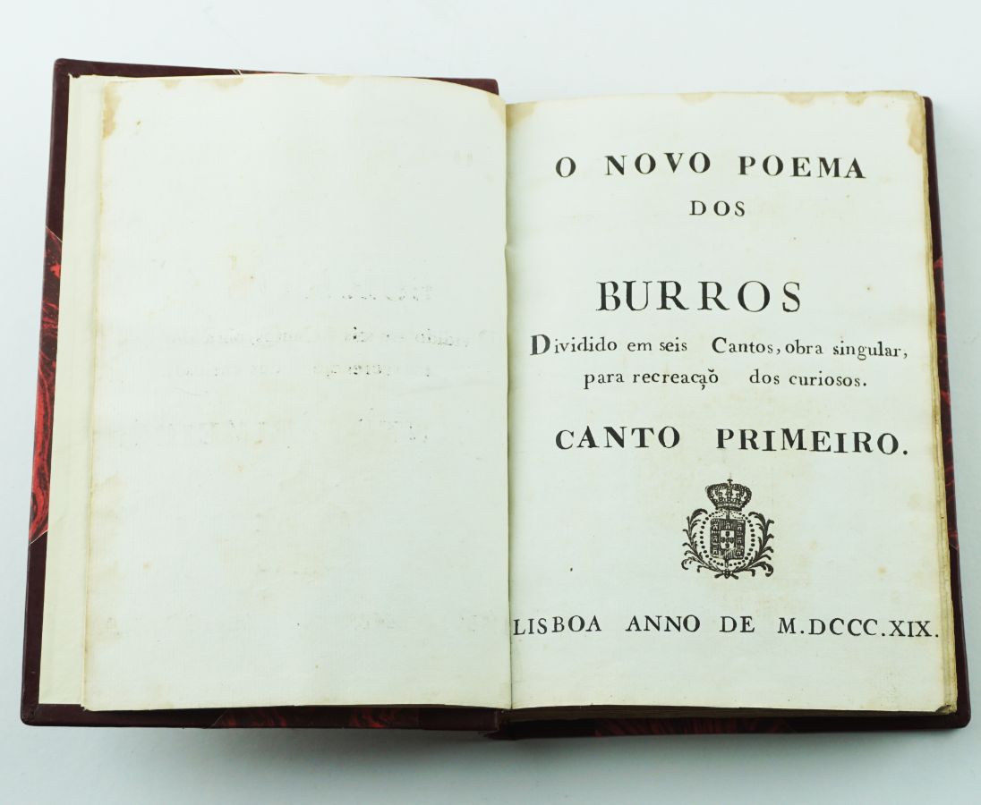 Os Burros, poema herói cómico - Manuscrito