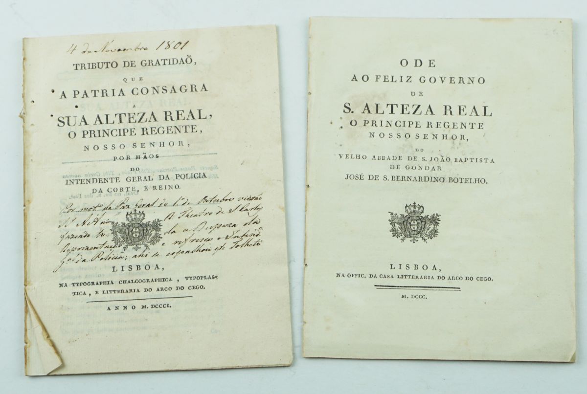 Guerra das Laranjas – edições da Casa do Arco do Cego (1801)