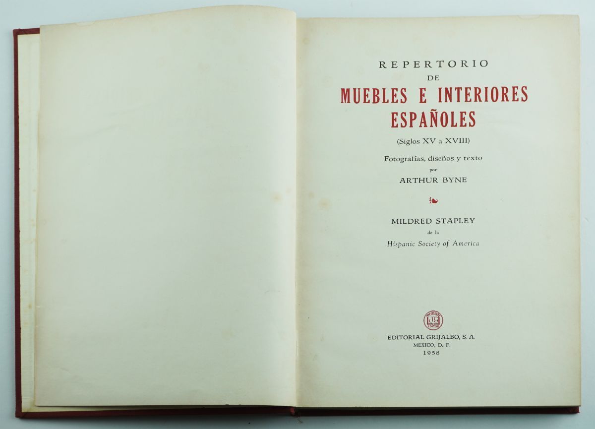 Repertório de Muebles e Interiores Españoles
