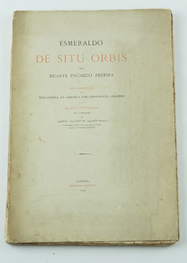 Duarte Pacheco Pereira – Esmeraldo de Situ Orbis (1892)