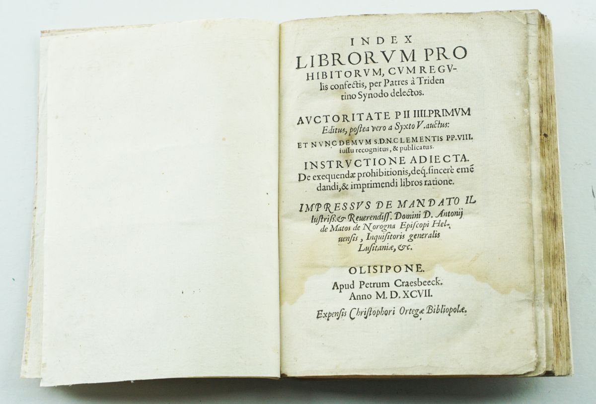 Index librorum prohibitorum – Olisipone 1597