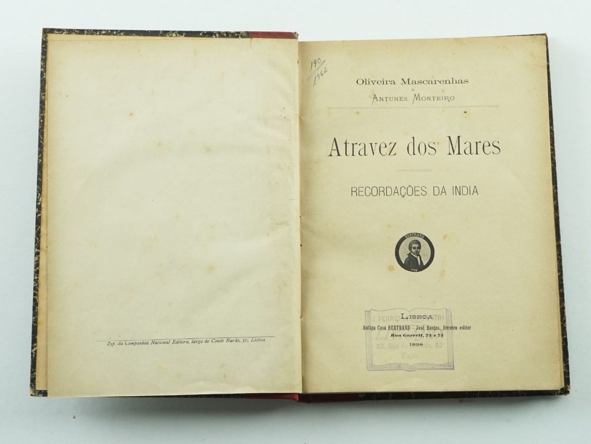 Atravez dos Mares Recordações da India, 1898