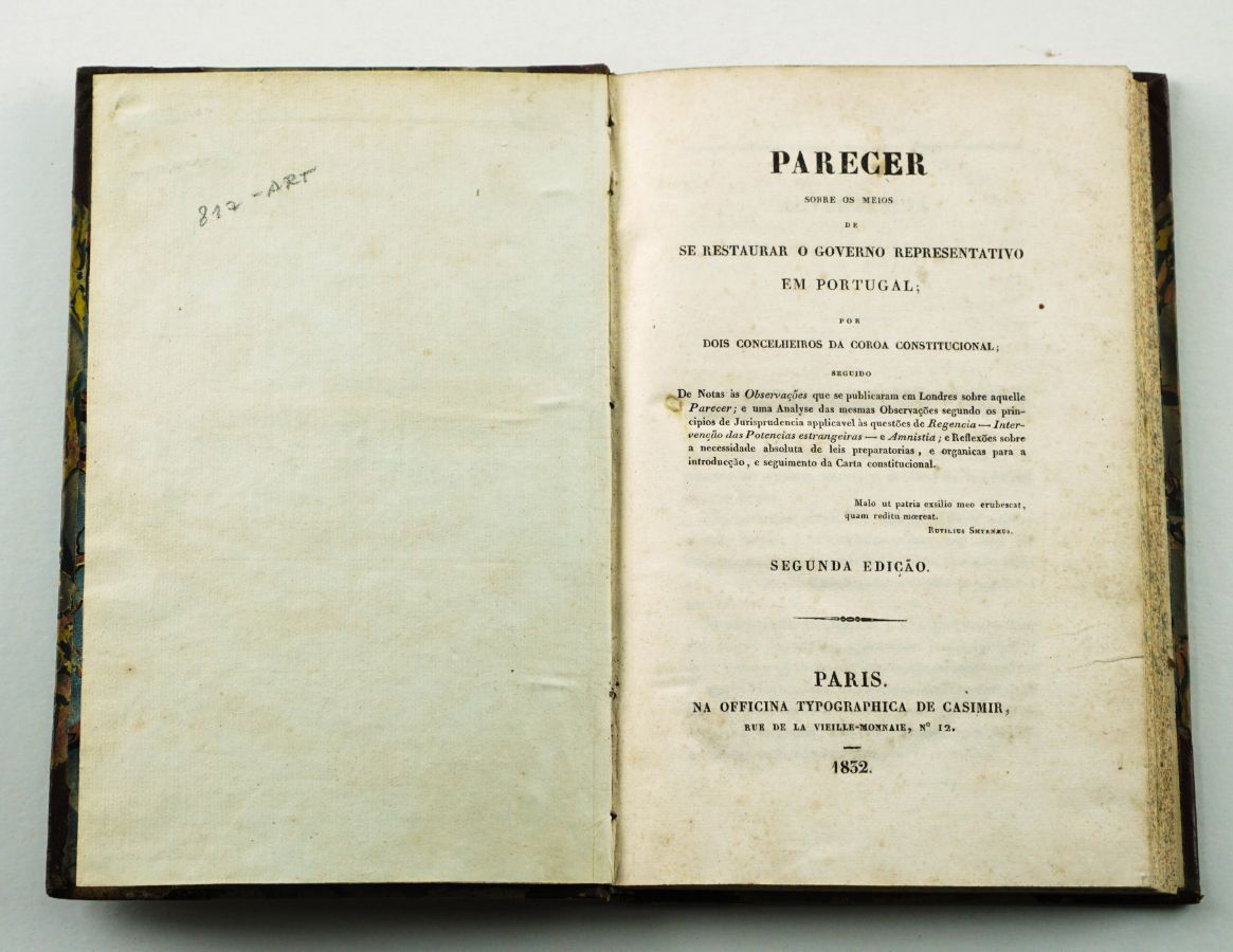 Debate sobre o modelo de monarquia constitucional (1832)