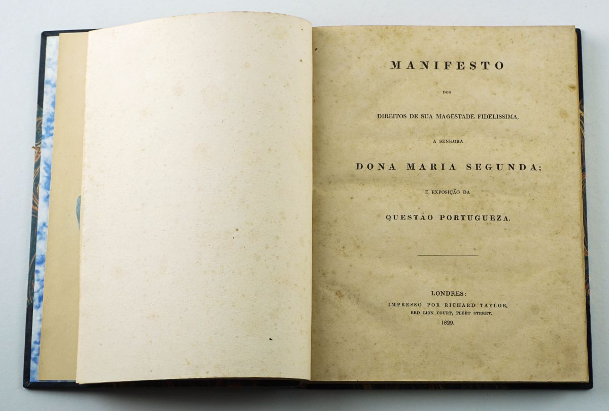 1ª edição do Manifesto dos Direitos de D. Maria II (1829)