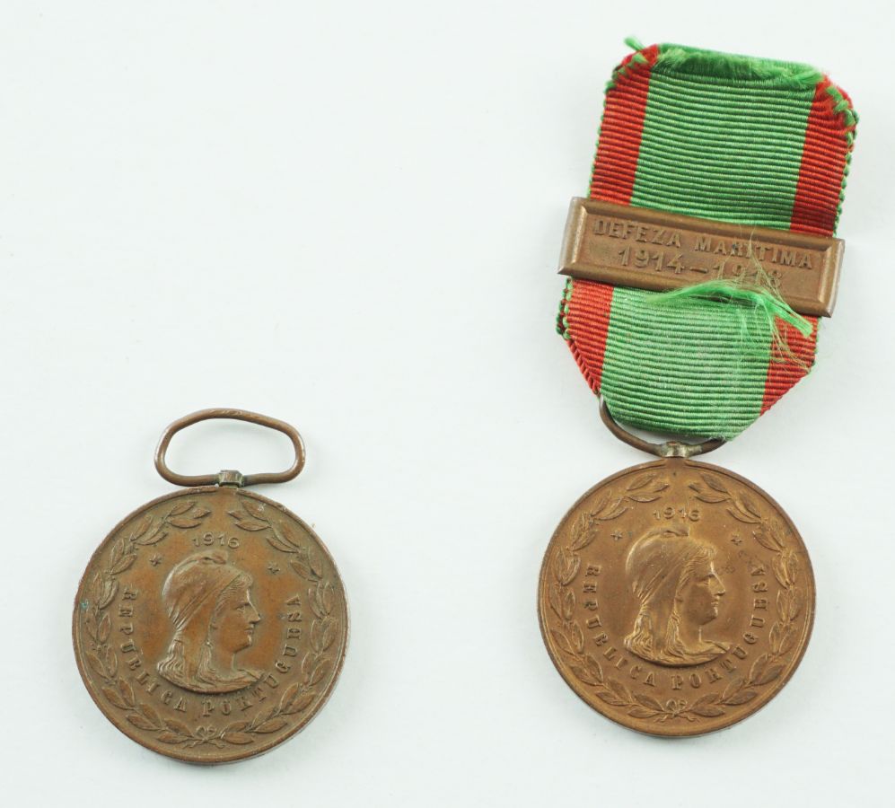 2 Medalhas das Campanhas 1ª Guerra Mundial 1916