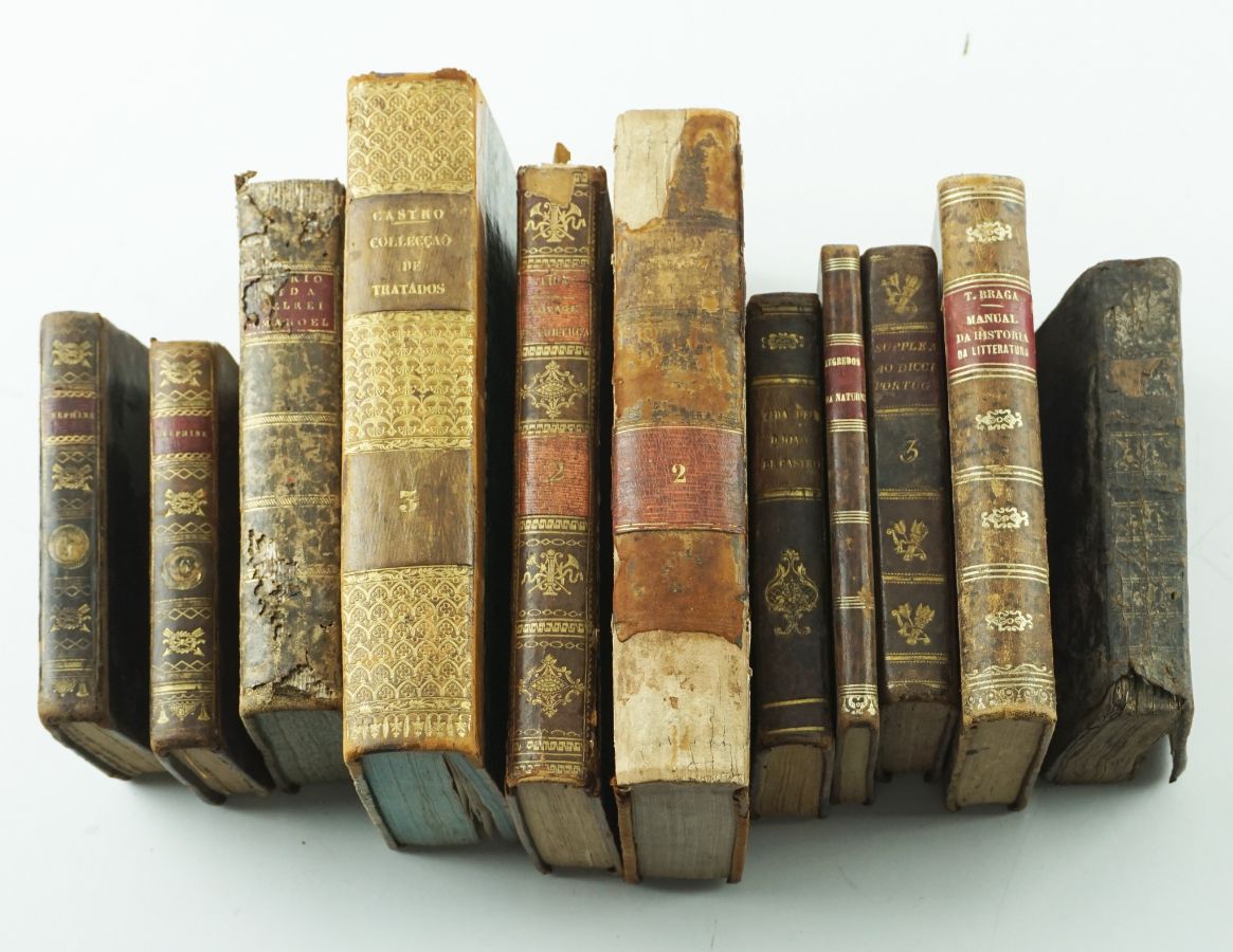 Conjunto de livros sec XVIII e XIX