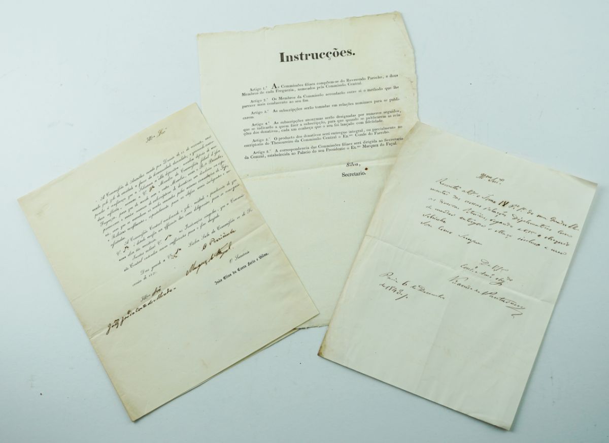 Manuscrito Visconde de Santarém e Marquez do Fayal