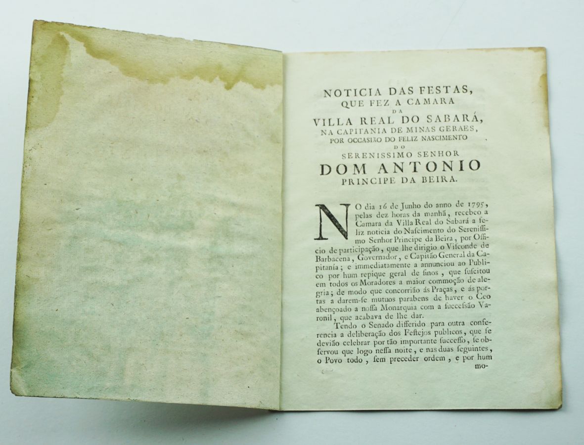 Rara Publicação sobre o Brasil – 1796