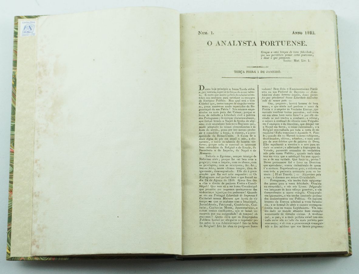 O Analista Portuense, jornal liberal do Porto (1822)