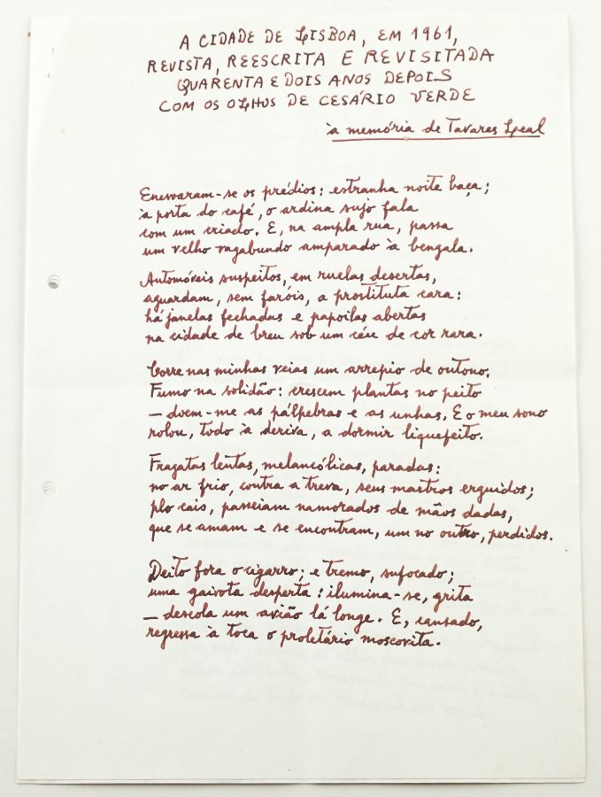 António Barahona – manuscrito