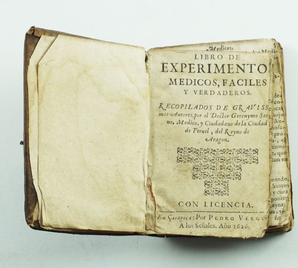 Raro Livro de Medicina do séc. XVII