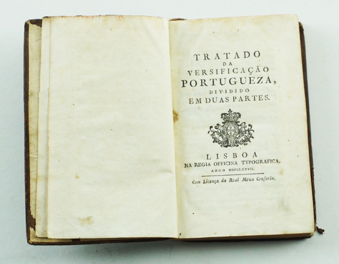 Tratado da Versificação Portugueza dividido em duas Partes 1777