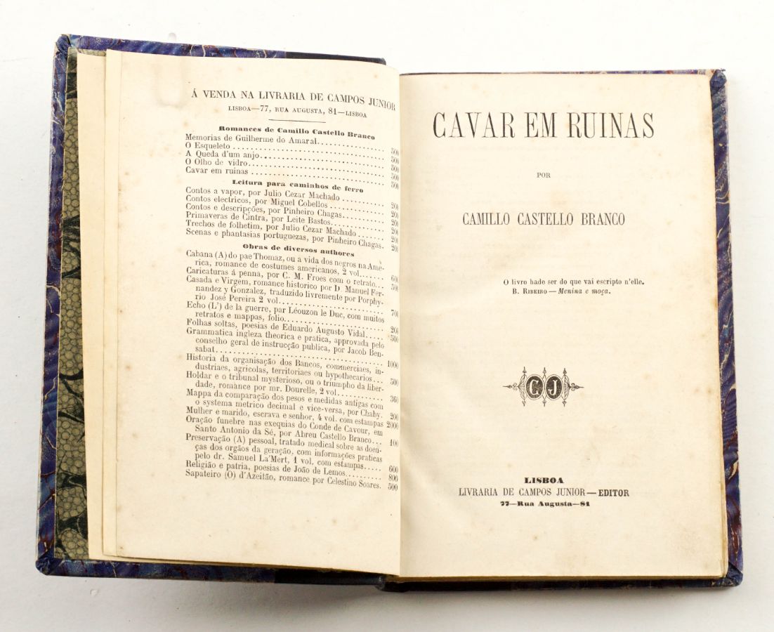 Camillo Castello Branco – 1ª edição