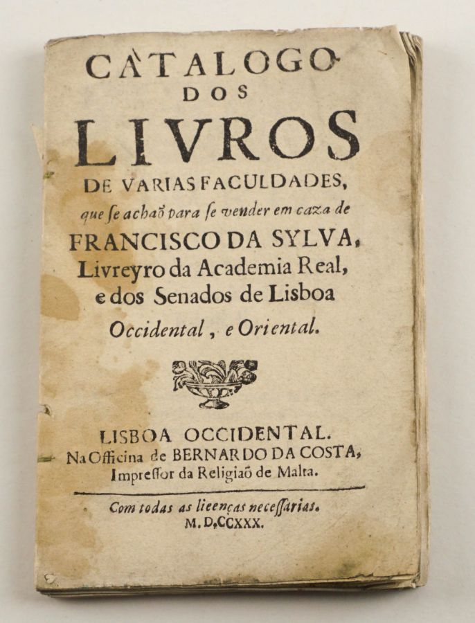 Catálogo dos Livros (1730)